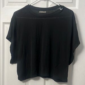 H&M Black Dolman Sleeve Boxy Tee